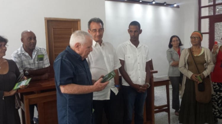 Mario García Portela, Jesús M. Frías y Andrés Bazabe (De izquierda a derecha). Foto de la autora